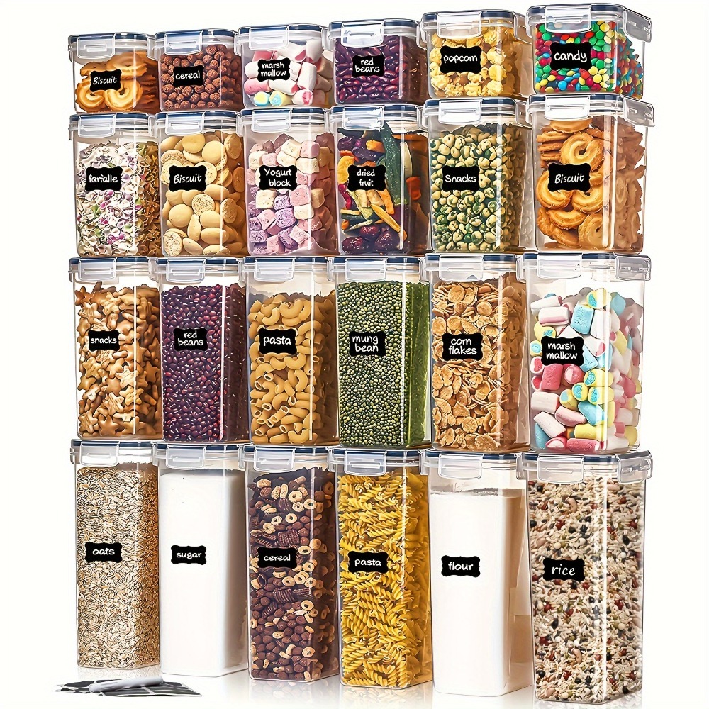 Kitchen Gadgets Storage - 24 Stuks Voedsel Opslag Containers 12