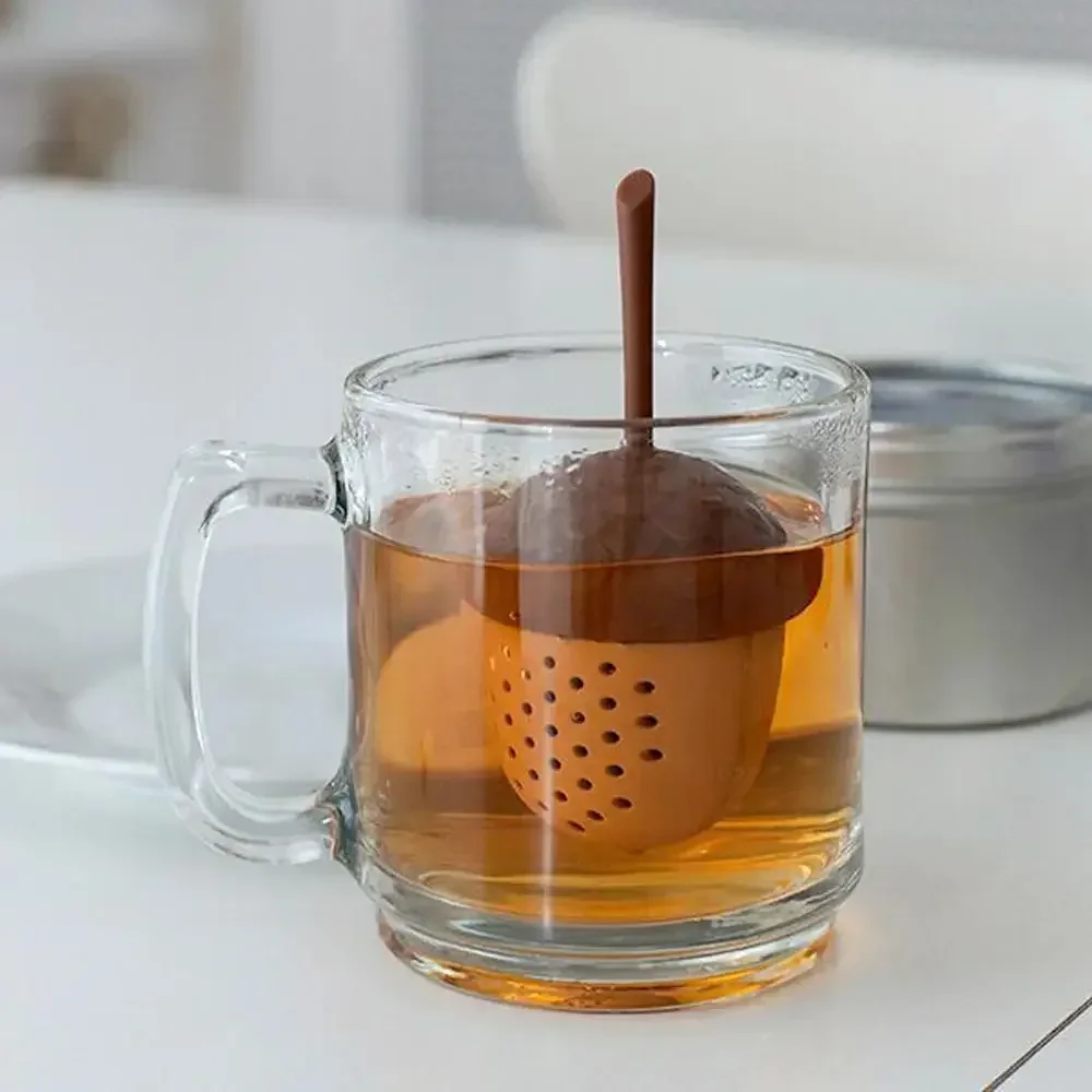 Kitchen Gadgets That Make Life Easier - 1PC Acorn Shape Thee-ei Silicone Theezakje