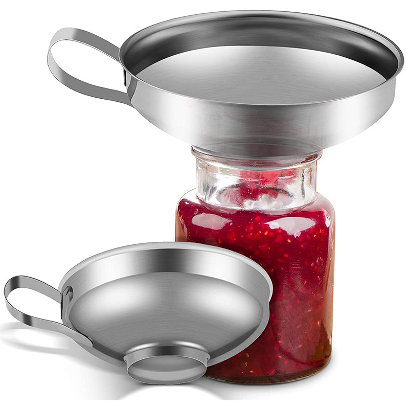 Kitchen Gadgets Popular - Zeer populaire 2-maat roestvrijstalen brede mond