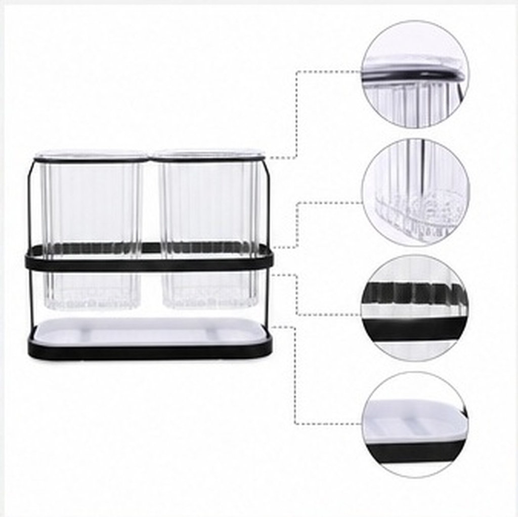 Kitchen Utensil Holder - Wandmontage eetstokjeshouder, premium multifunctionele bestekorganizer, bureauhouder