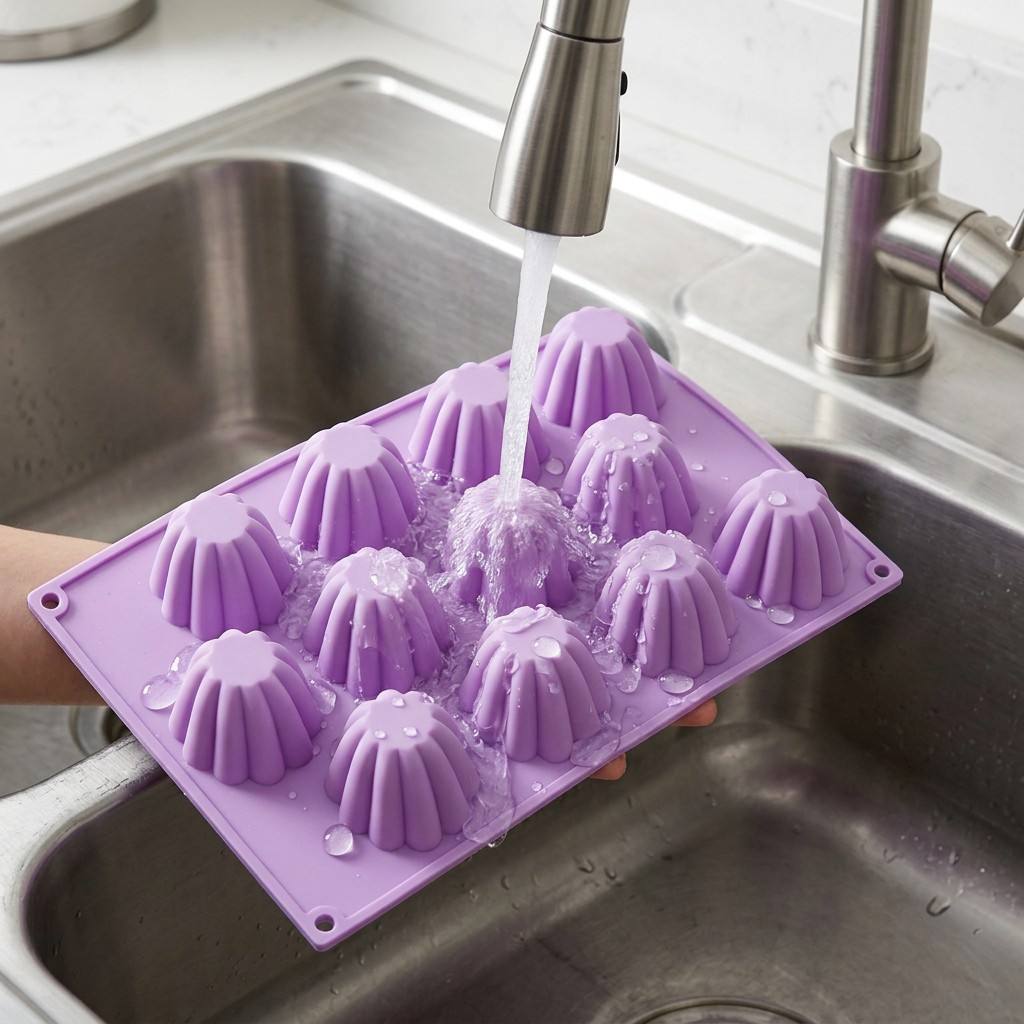 Kitchen Hanging Gadgets - 12-holtes mini-spiraalvormige siliconen mal, swirl-vorm, cake-decoratiegereedschap,