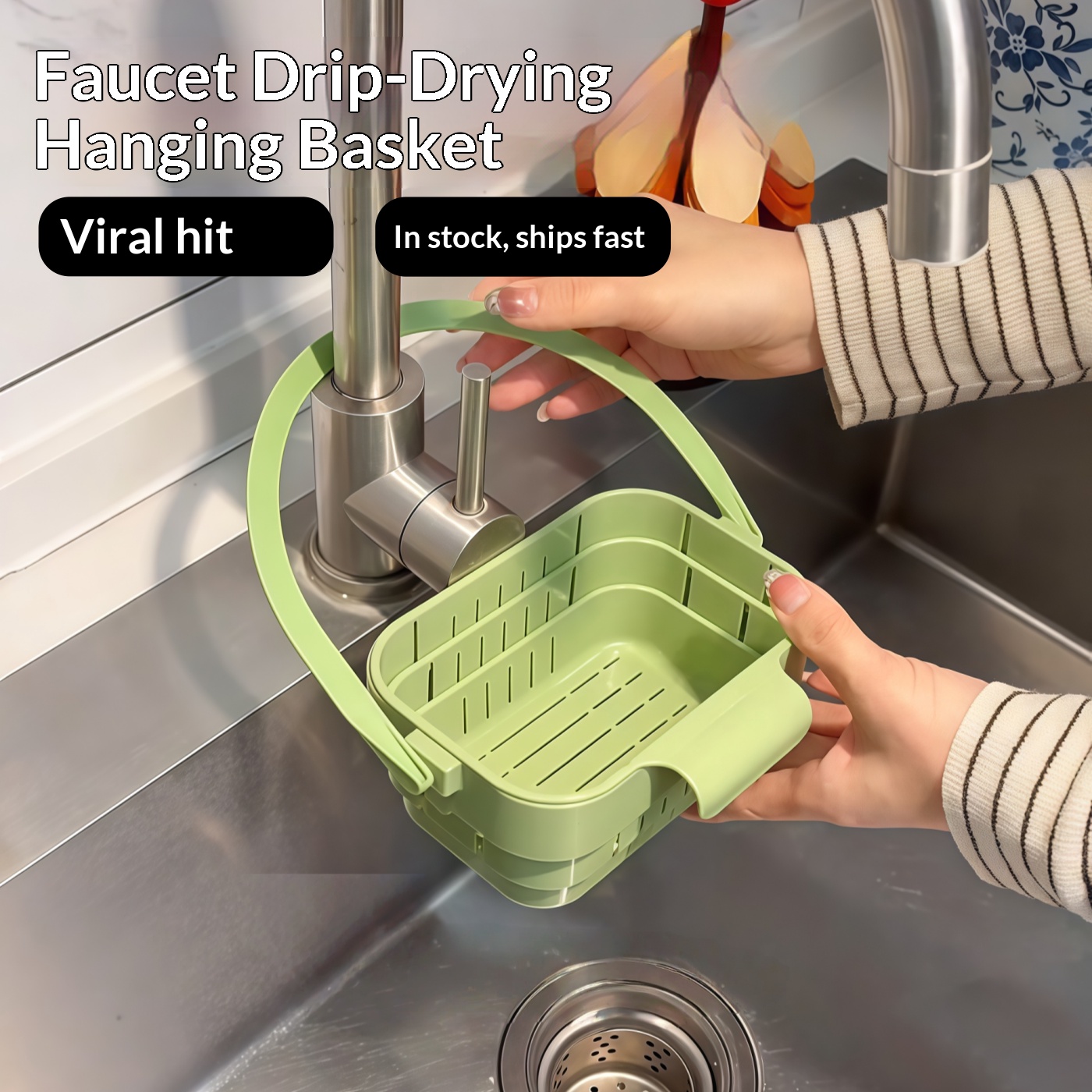 Opvouwbare gootsteenfiltermand - Kitchen Hanging Gadgets recensie en prijs