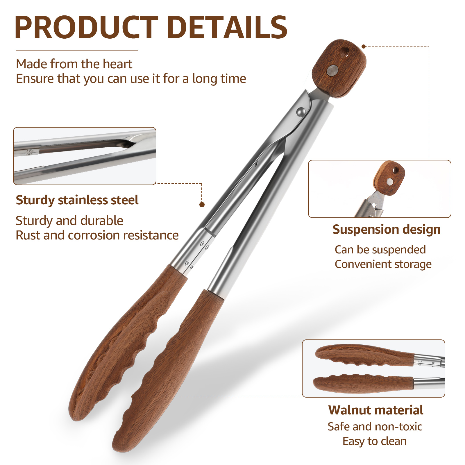 2/3 Stuks Voedseltangen Walnoo - Kitchen Gadgets That Make Life Easier recensie en prijs