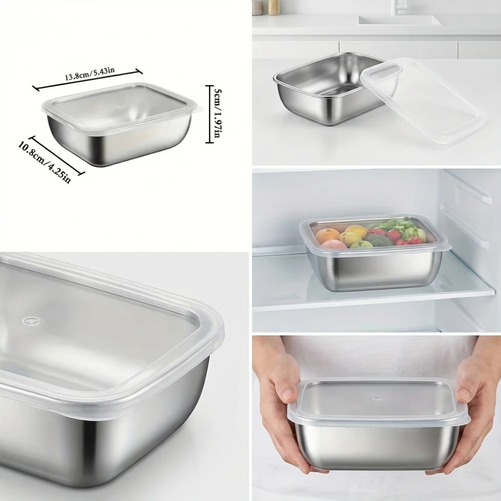 6 stuks roestvrijstalen voedse - Kitchen Gadgets Storage recensie en prijs