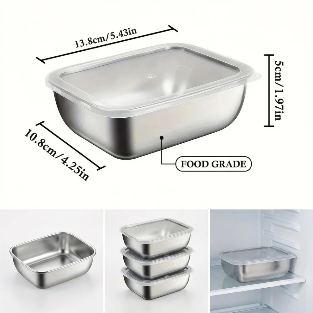 6 stuks roestvrijstalen voedse - Kitchen Gadgets Storage recensie en prijs