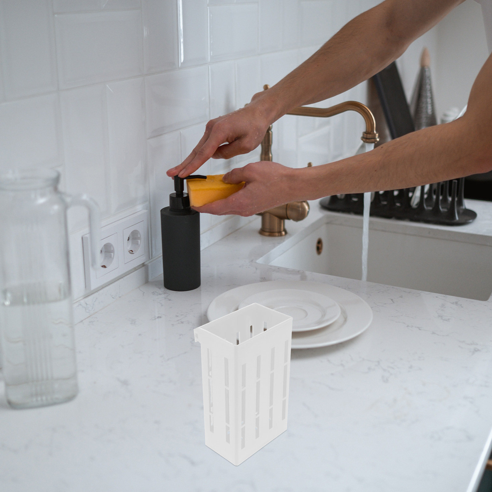 1 set wandmontage bestekhouder - Kitchen Utensil Holder recensie en prijs