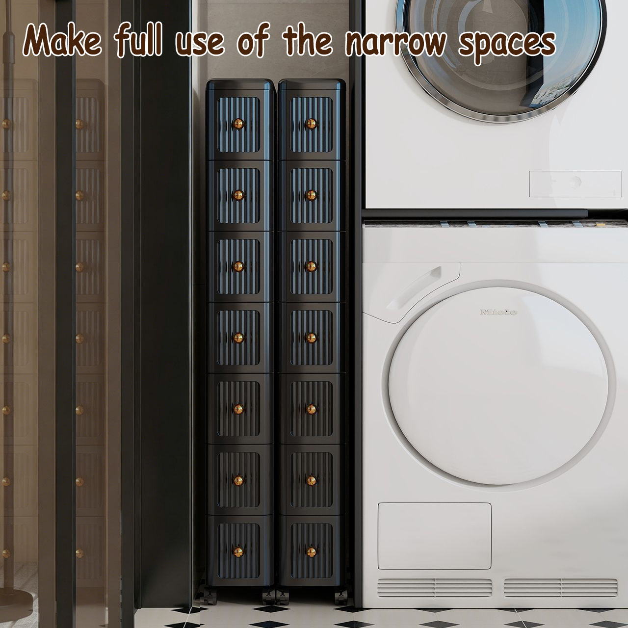 15 cm smalle opbergkast met la - Kitchen Gadgets Storage recensie en prijs