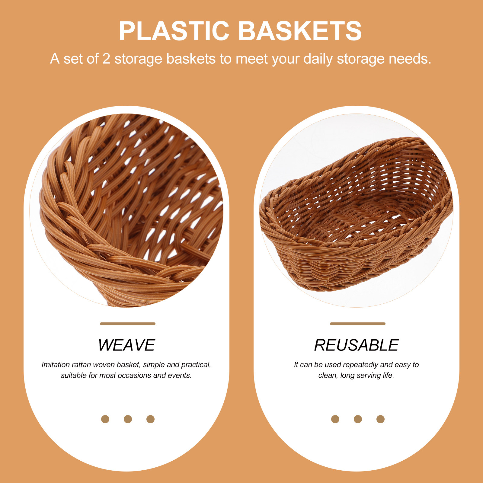 2 stuks kunststof manden met r - Kitchen Gadgets Store recensie en prijs