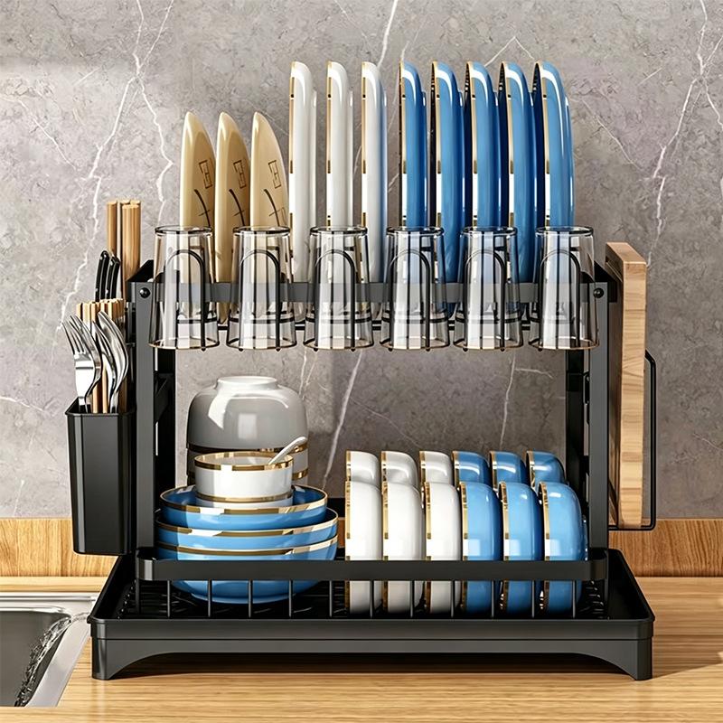 Nieuwe metalen afdruiprek met  - Kitchen Utensil Holder recensie en prijs
