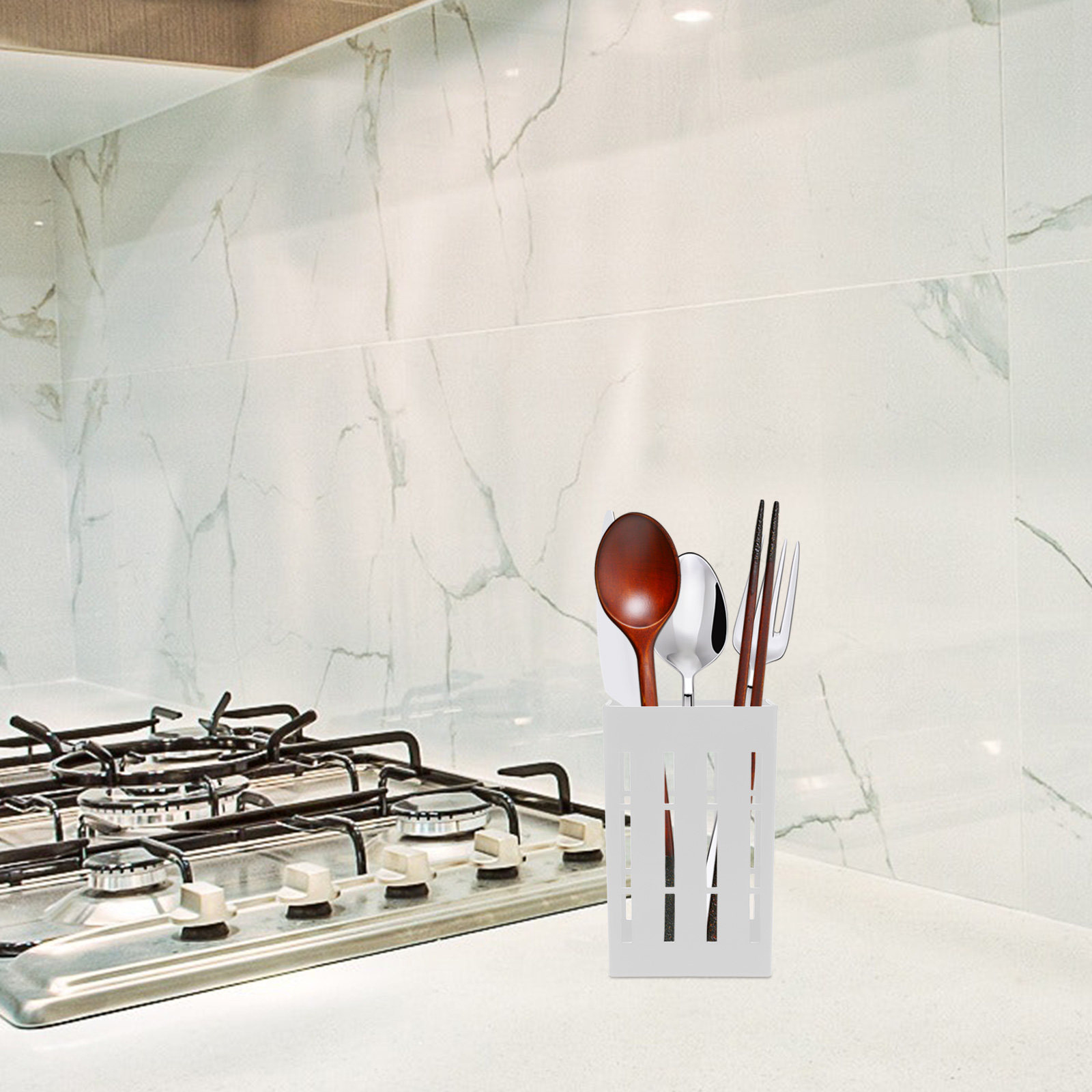 1 set kunststof wandhouder voo - Kitchen Utensil Holder recensie en prijs